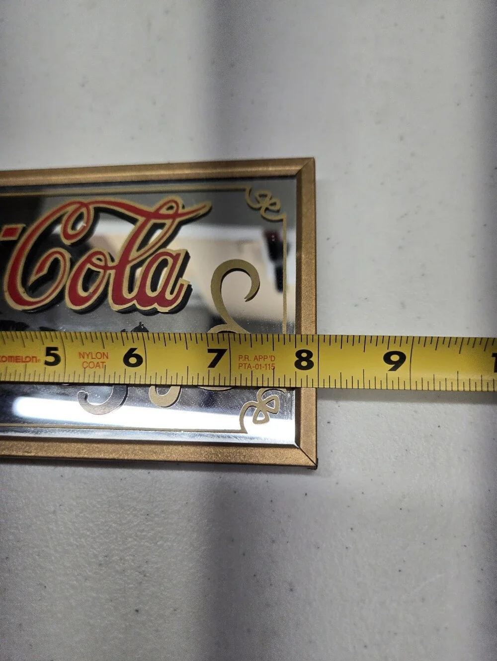 Coca-Cola Advertising Mirror Approx. 4” X 8” Great Piece Rare. Very Good Cond